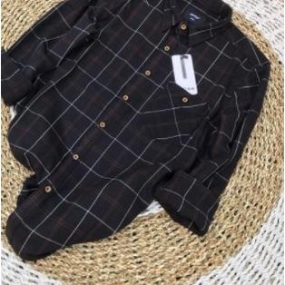 Baju Kemeja Kerja Pria Lengan Panjang Motif kotak Kotak KEREN