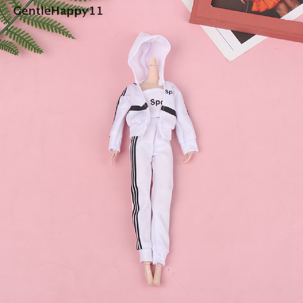 Gentlehappy 3Pcs/set Pakaian Olahraga Fashion Untuk1Per6 30cm Boneka Outfit Aksesoris Mainan Rumah Boneka id