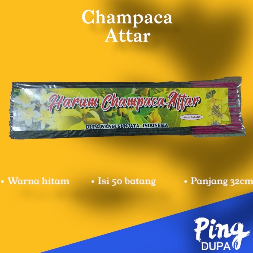 Dupa Timur Tengah Hio Harum Champaca Attar Isi 50 Batang