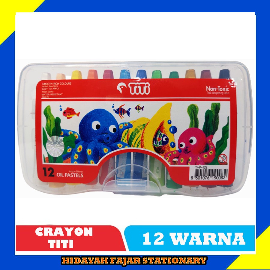

Crayon TITI / Crayon 12 Warna / Oil Pastel