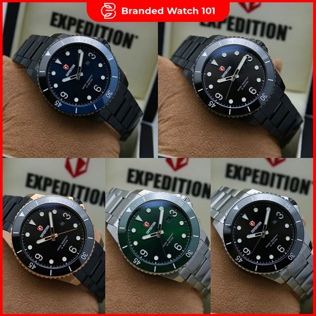 ORIGINAL Jam Tangan Pria Expedition E 6792 / E6792 / 6792 Garansi Resmi 1 Tahun, Stainless