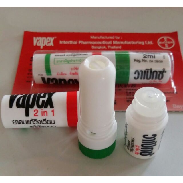 Vapex 2in1 inhaler Original From Bayer Thailand