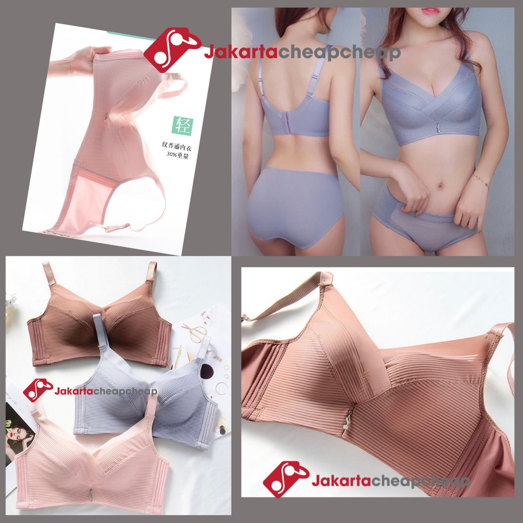 JC090 Pakaian Dalam Wanita Busa Push Up Bra Sexy Tanpa Kawat