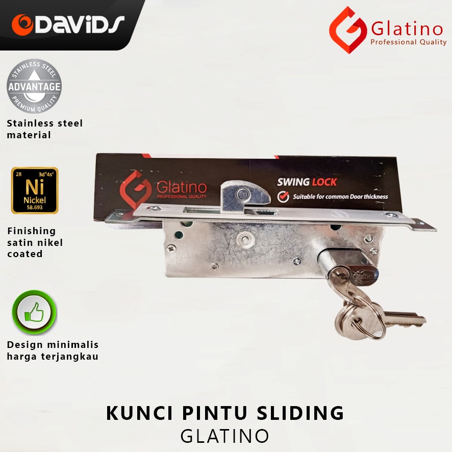 Kunci Pintu Aluminium Sliding Konci Alumunium Almunium Slot Glatino