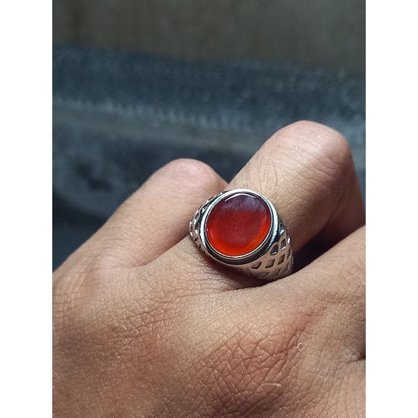 cincin batu yaman ahmer asli original garansi