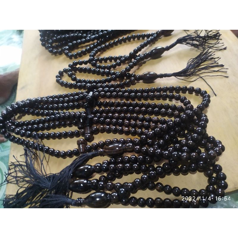 tasbih kayu hitam ebony asli