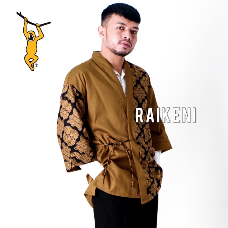 RAIKENI Kimono Kanki | Kimono Batik | Outer Batik | Cardigan Batik | Outer Tenun