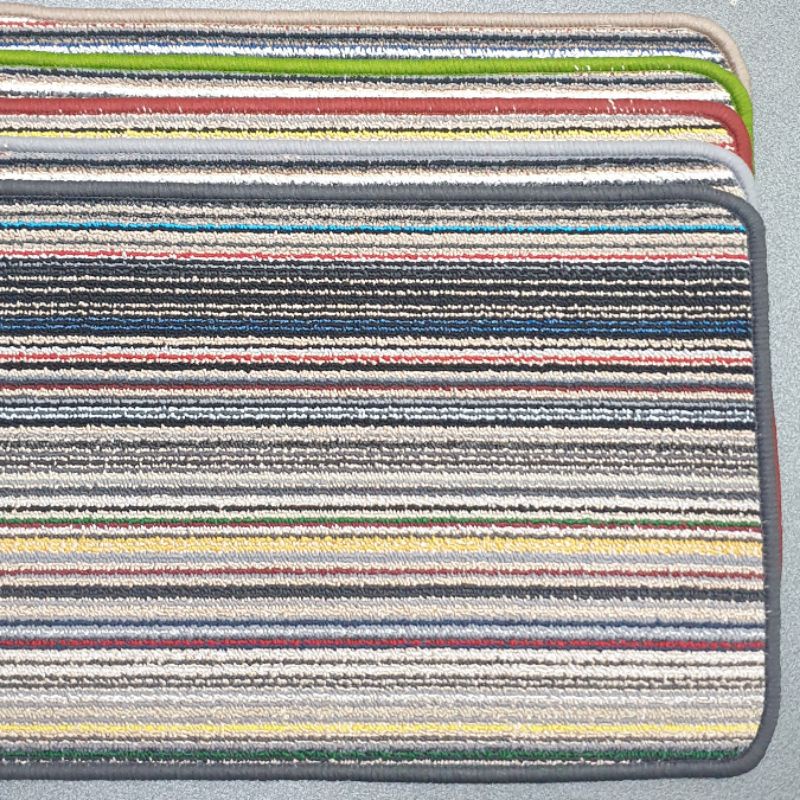 Keset Kamar Mandi Candy Stripe Wol 40 x 60 cm Anti Slip / Kesed Kamar Tidur /Keset Ruang Tamu
