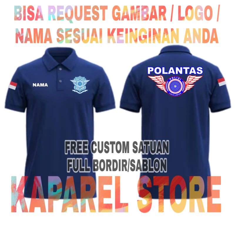 Kaos Kerah Polantas Polisi Lalu Lintas / Wangki Poloshrit Polisi Lantas Terbaru (100243). Kaos berke