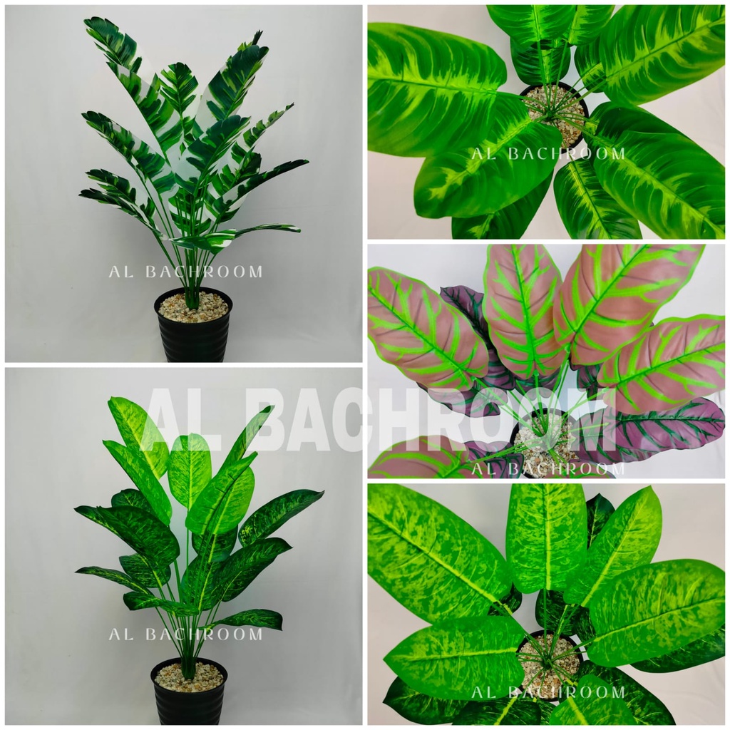 TANAMAN ARTIFICIAL KELADI DAUN PANJANG B8099 DEKORASI POHON PLASTIK HOME DECOR