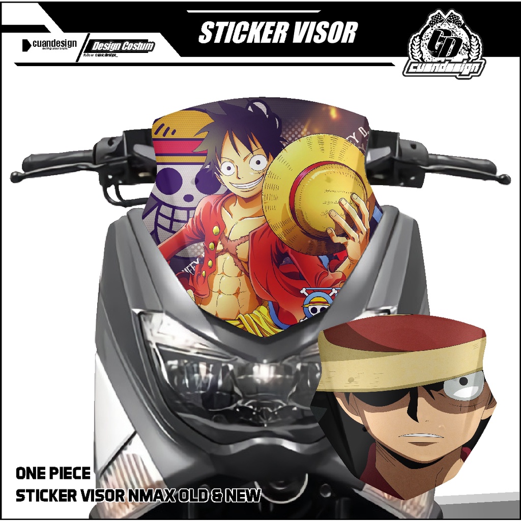 STIKER DECAL STICKER VISOR NEW NMAX 2020 / OLD NMAX (2015-2019) - ONE PIECE