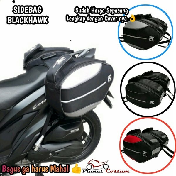 Sidebag Blackhawk Tas Bagasi Box Samping Motor Yamaha Nmax Tmax Xmax
