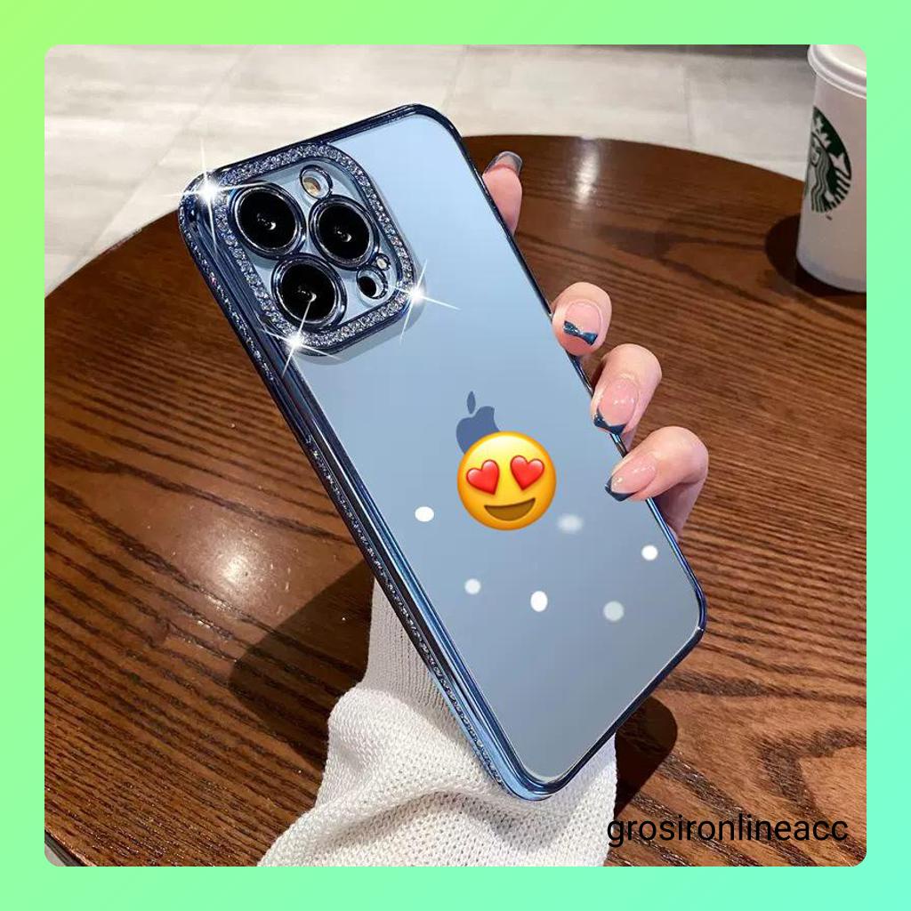 Case FJ05 Glitter softcase For Iphone X Xs Xr Max 11 12 13 14 Pro Max Plus 14+ 14Plus