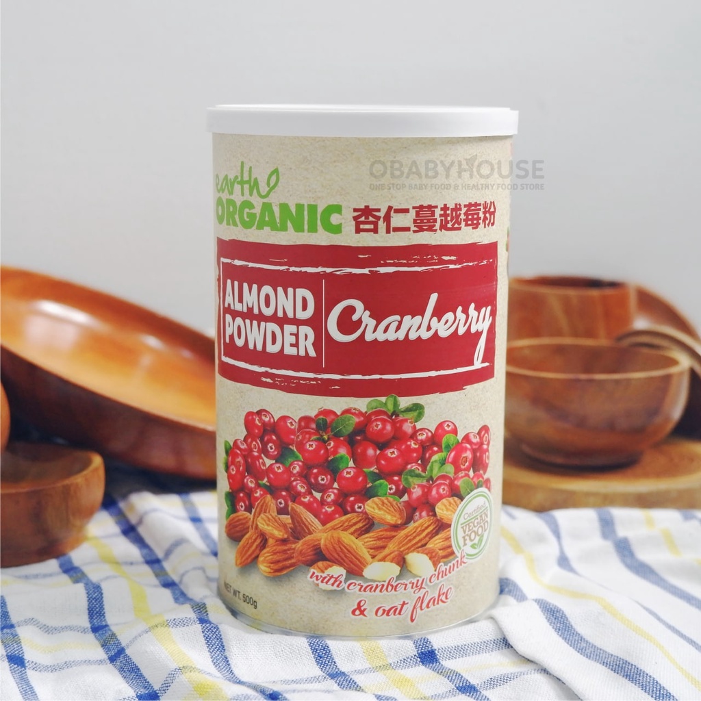 Earth Living Organic Almond Powder - Cranberry 500gr