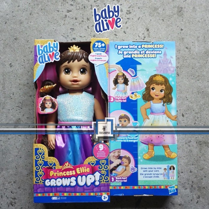 Jual Baby Alive Princess Ellie Grows Up Baby Doll bisa tumbuh ...