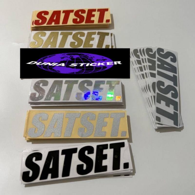 Stiker Sat Set Sticker Cutting Stiker Viral Motor Murah Anti Air