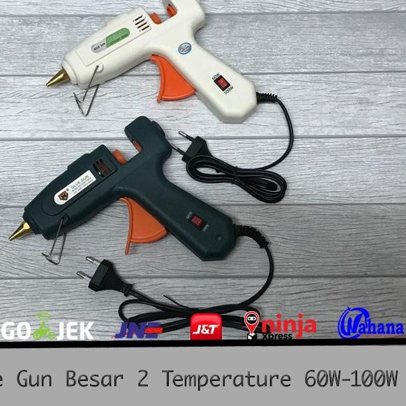 

Glue Gun / Lem Tembak 2Temperature 60w & 100W Besar - Putih