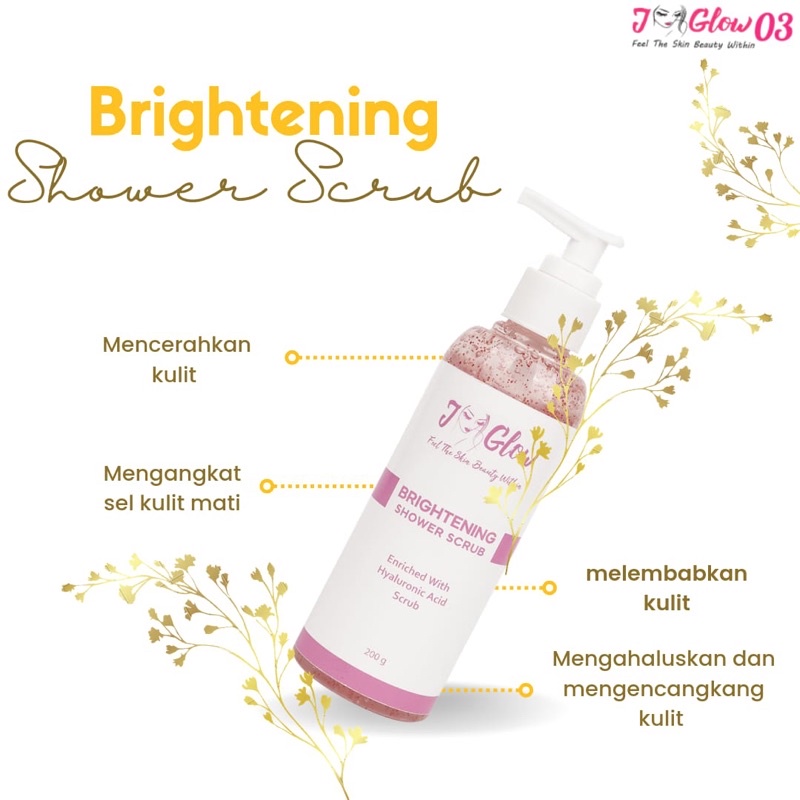 SHOWER SCRUB JGLOW / SABUN MANDI JGLOW / BODY JGLOW