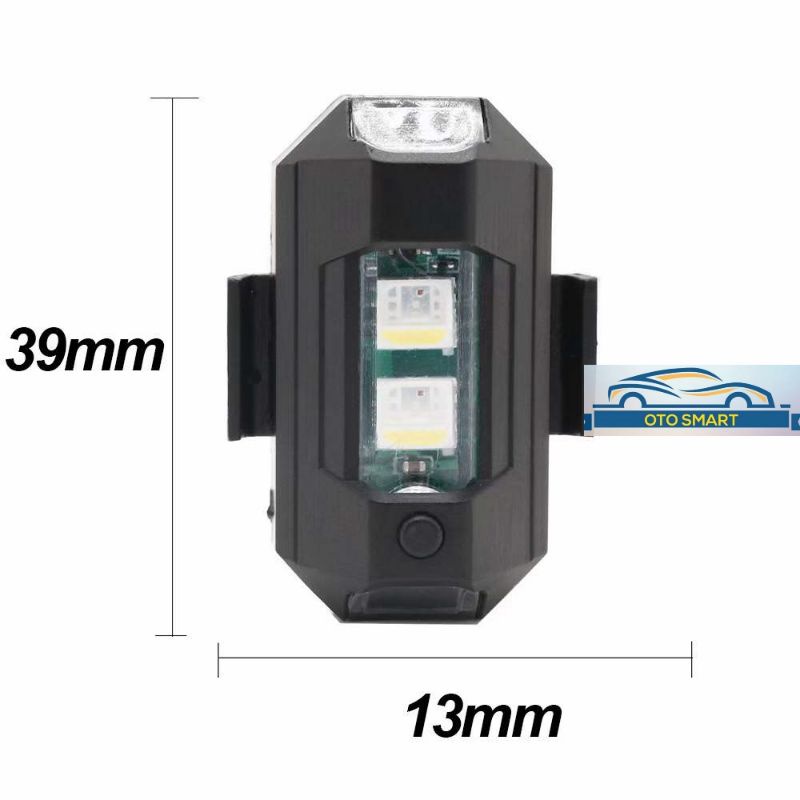 Strobo Lampu LED 7 Warna Universal Anti Tabrakan Untuk Motor Mobil /pesawat Drone