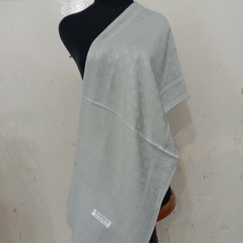 syal motif keong kecil || pashmina cashmere || selendang || scarf || shawl  Pashmina