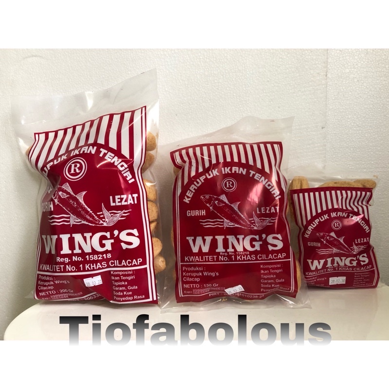 Wings Kerupuk Ikan Tengiri Khas Cilacap