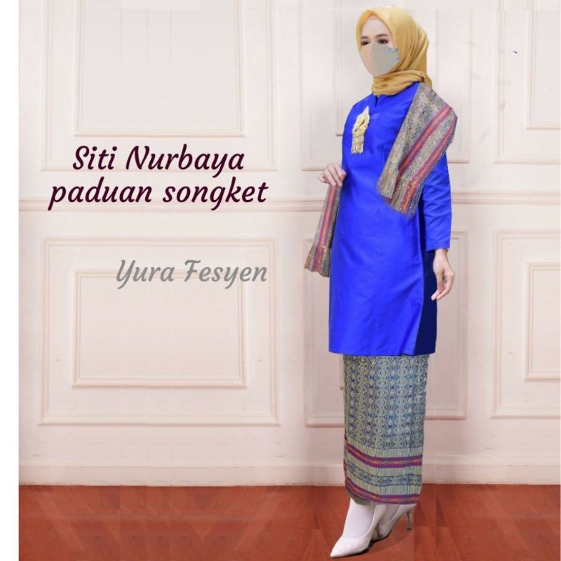 || BISA COD || SETELAN BAJU KURUNG MELAYU ROK SONGKET // BAJU KURUNG PADANG SITI NURBAYA // ROK SONG