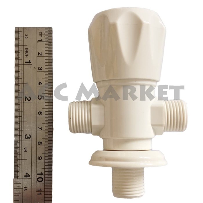 [BAYAR DITEMPAT] Keran Shower T Pvc Plastik Kran Tee Sower Closet Kloset / Perlengkapan Rumah Tangga