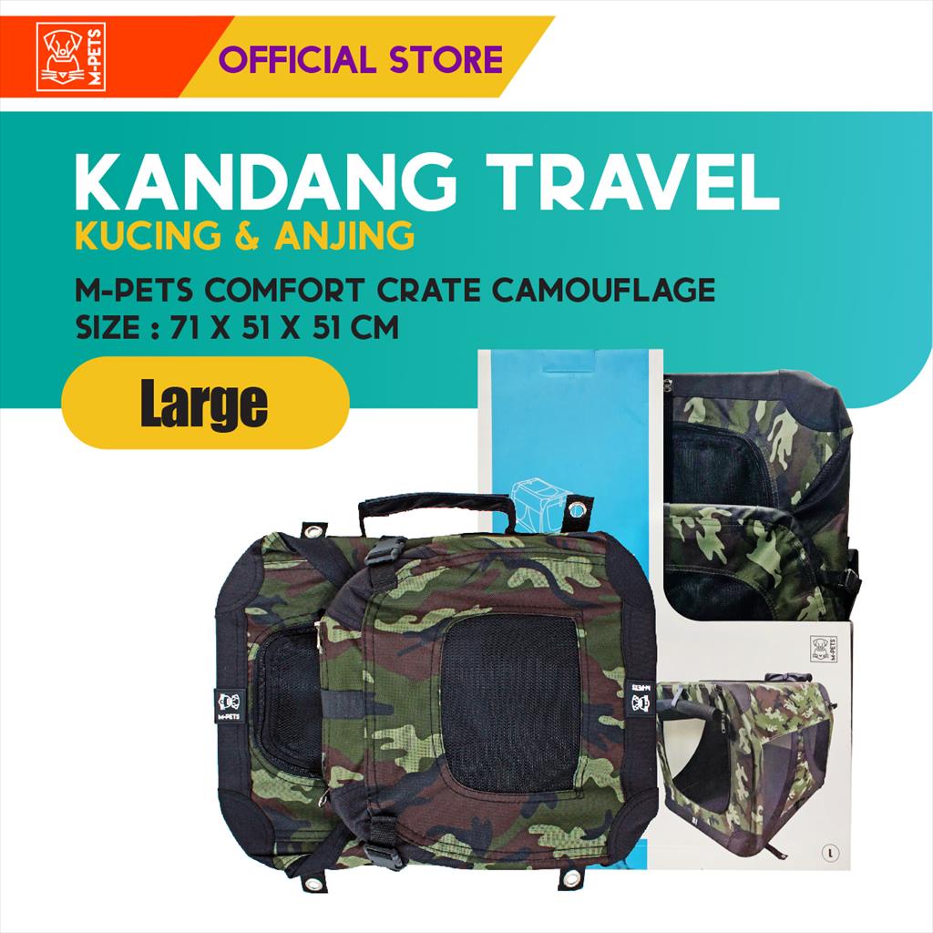 M-Pets Comfort Crate Size L / Kandang Travel Rangka Besi