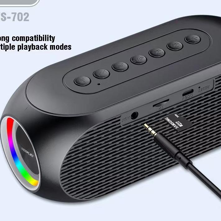 YESPLUS YS-702 Speaker Bluetooth LED Two Alarm Clock Night Light