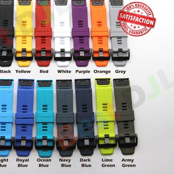 NEW Quickfit 22 Strap Garmin Fenix 5 Plus Forerunner 935 Approach S60 - Black