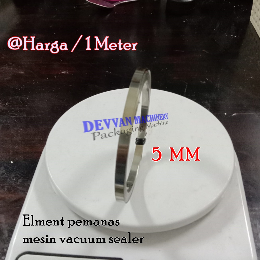 Elemen Pemanas Meteran lebar 5 mm untuk mesin Vacuum sealeer