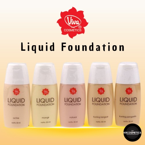 Viva Liquid Foundation With Bengkuang Ekstrak 30 gr