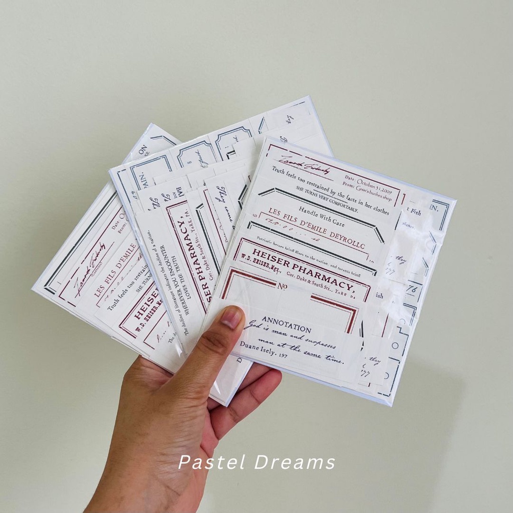 

Journaling Vintage Label Papers Pack