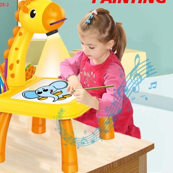 

SPEEDS Meja Gambar Anak Proyektor Meja Belajar Proyektor Anak 025-3 - Kuning