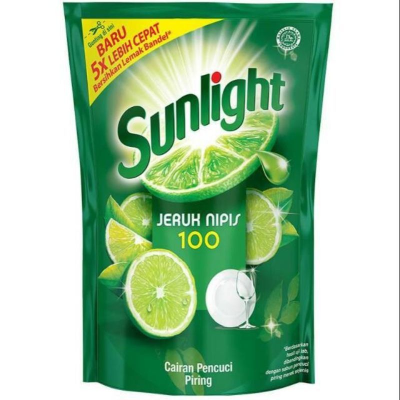sunlight sabun cuci piring 210ml refil