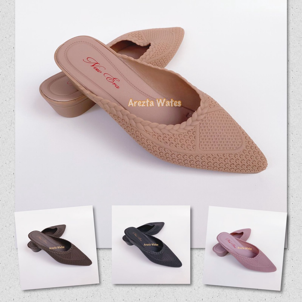 Sandal selop karet slip on jelly shoes widges new era LB 13011