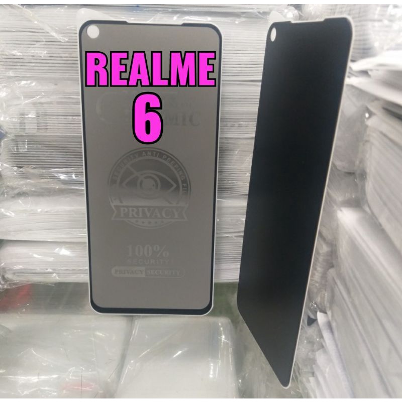 REALME 6 TEMPERED GLASS SPY PELINDUNG LAYAR HANDPHONE