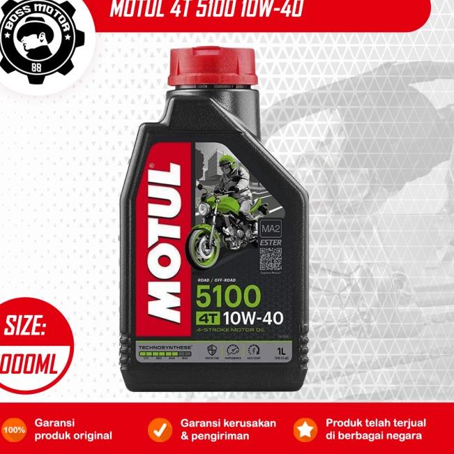 MOTUL 4 TAK 5100 10W40 1L OLI MESIN MOTOR KUALITAS PREMIUM ORIGINAL