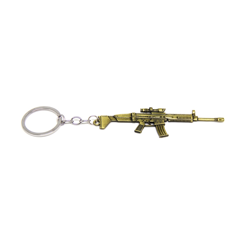 Gantungan Kunci PUBG Inspired Keychain Pistol Scar-L Tembak Gun 1094