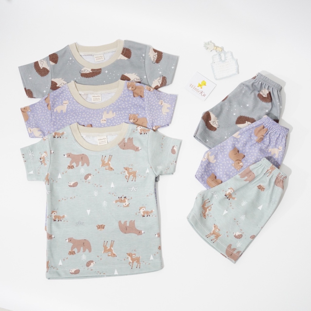 WINTEKU Forest Animal's SET OBLONG BOY -Setelan OBLONG Pendek Forest BOY