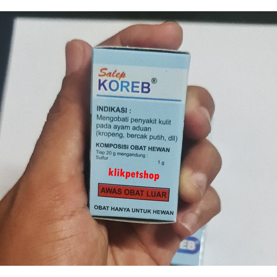 Koreb EKA FARMA Salep Obat Penyakit Kulit Pada Ayam Aduan 20 Gram
