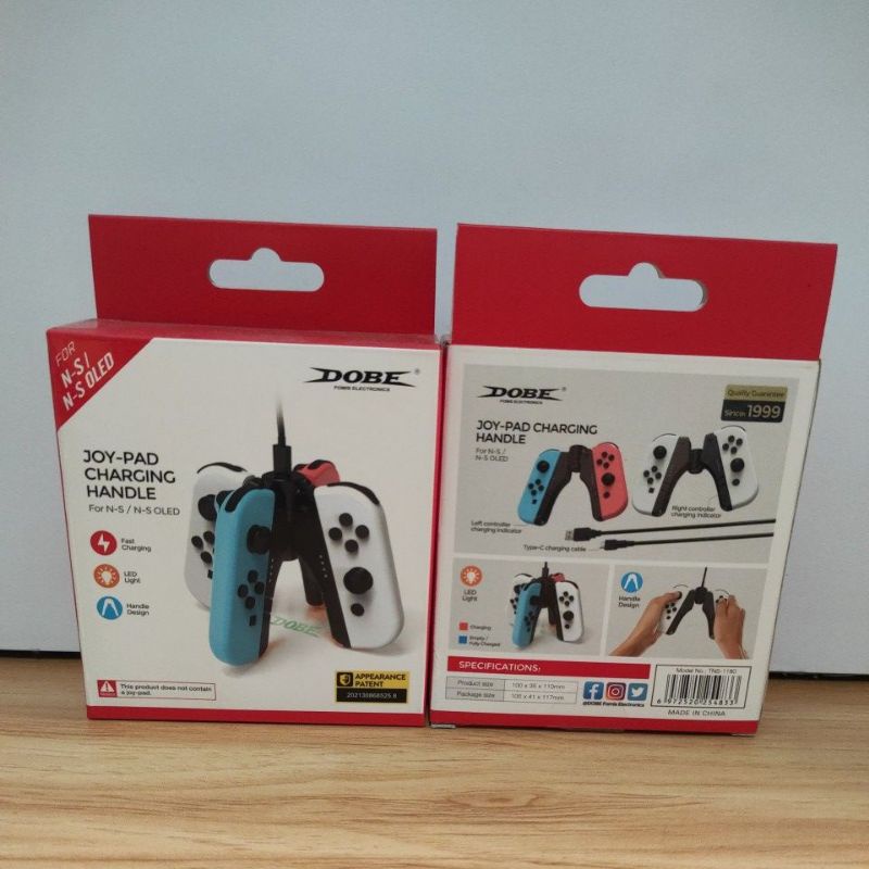 Dobe Joy Pad Charging Handle Combination charger for Nintendo Switch V1 / V2 / Oled