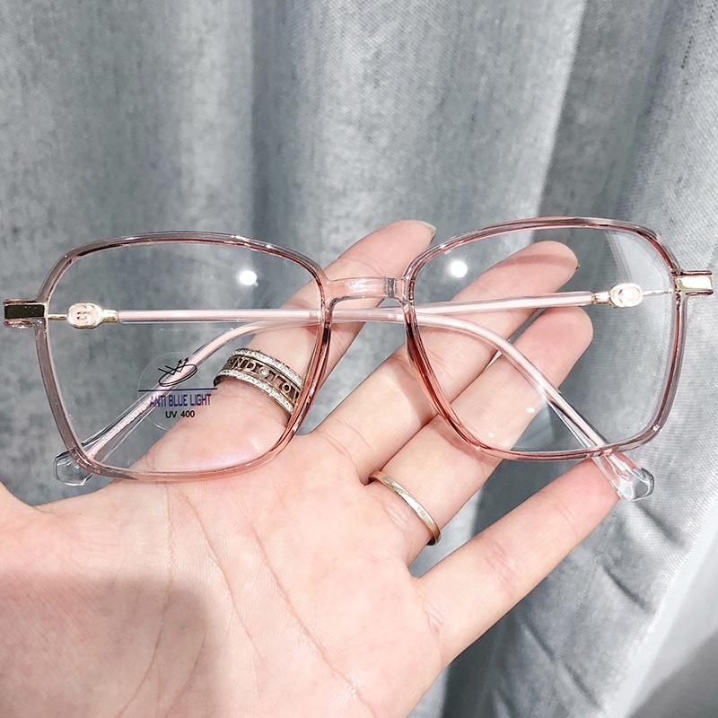 Tr90 Kacamata Anti Blue Light Dengan Frame Persegi Untuk Pria / Wanita