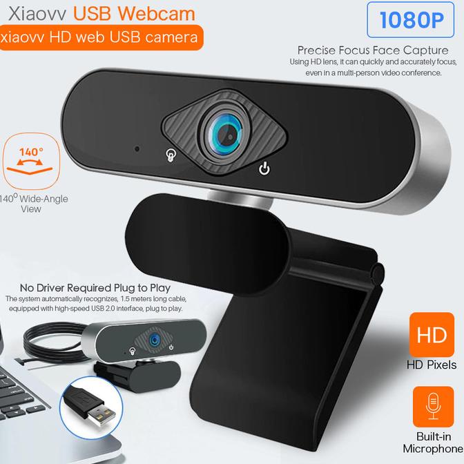 Jual Webcam Camera Usb Full Hd 1080P Xiaovv Cam Vlogging Autofocus