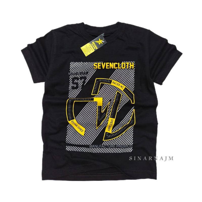 kaos distro anak/ kaos anak sevencloth terbaru/ baju anak distro 2022