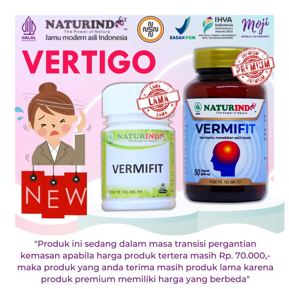 Jual Obat Herbal Vertigo Sakit Kepala Sebelah Puyeng Berputar Kliyengan