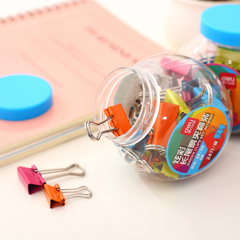 

Deli 8559 Binder Clip 25mm 1" 12pcs/box (1JAR)
