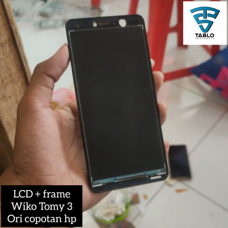 LCD only plus frame Wiko Tommy 3 ori copotan hp