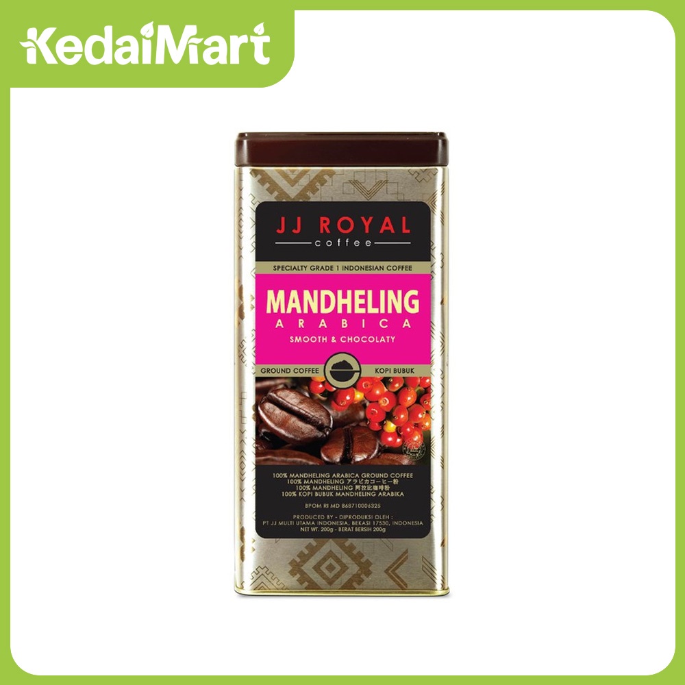 

JJ Royal Mandheling Arabica Ground Coffee 200 Gram