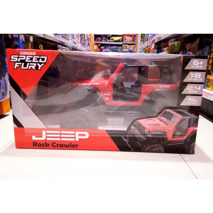 Sale Mainan: Cruzer Speed Fury Jeep Rock Crawler 1:8 RC Original